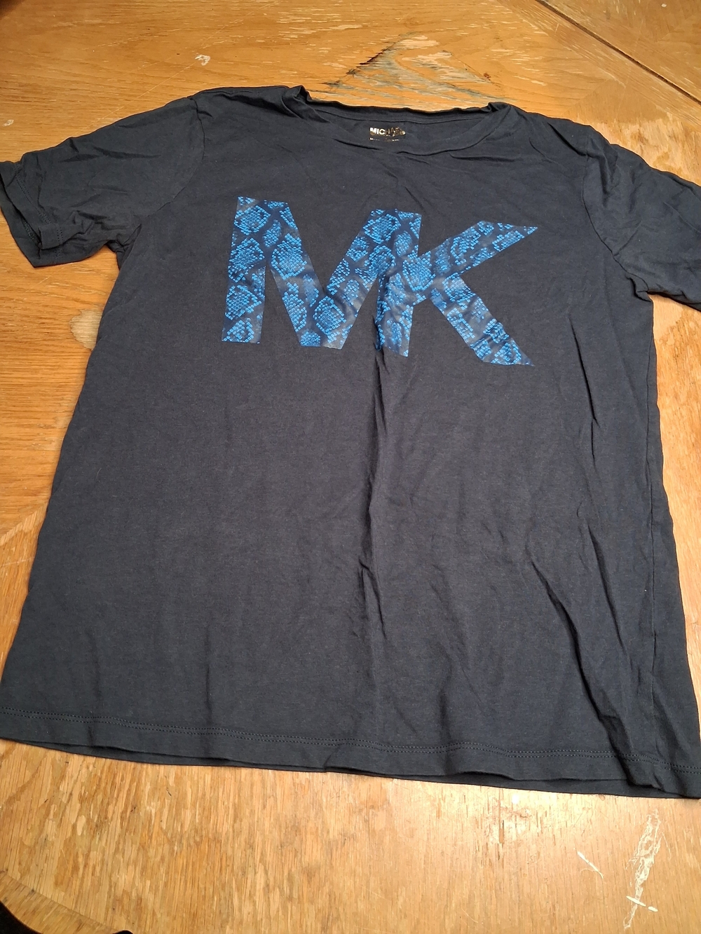 Michaels Navy Short-Sleeve Tee with Blue MK Graphic
